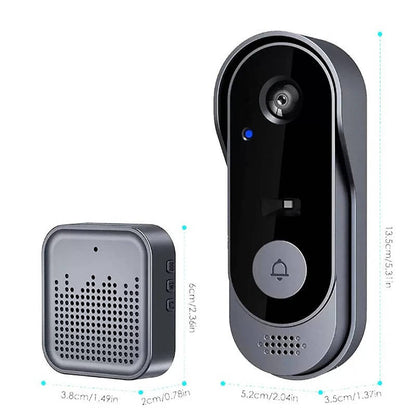 Wireless Smart Video Doorbell with High Definition Camera, No Subscription Required