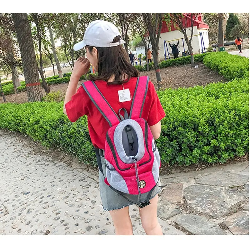 Double Shoulder Cat Carrier Backpack | Breathable Dog Carrier Bag