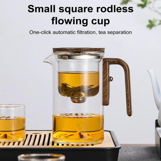 Water Separation Glass Teapot with Infuser