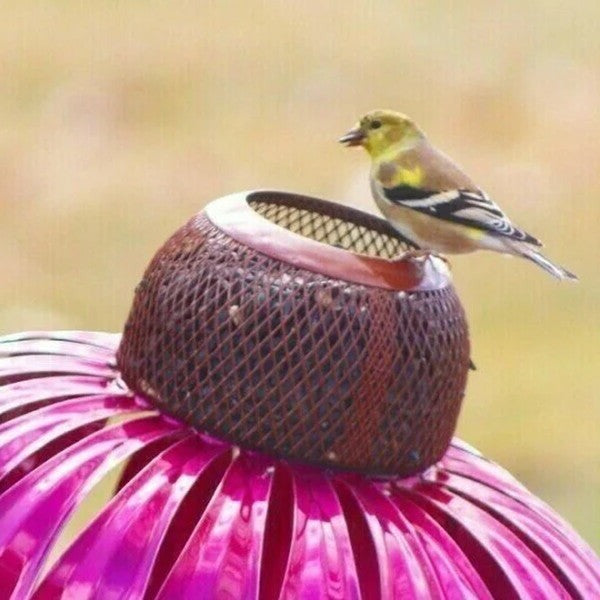 Coneflower Bird Feeder with Easy Fill Design