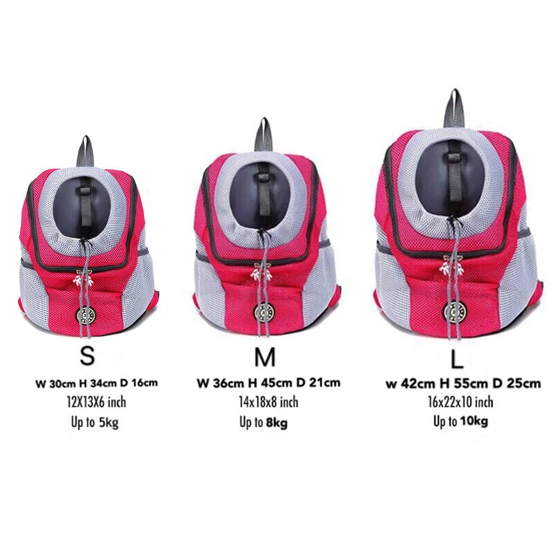 Double Shoulder Cat Carrier Backpack | Breathable Dog Carrier Bag