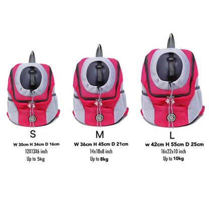 Double Shoulder Cat Carrier Backpack | Breathable Dog Carrier Bag