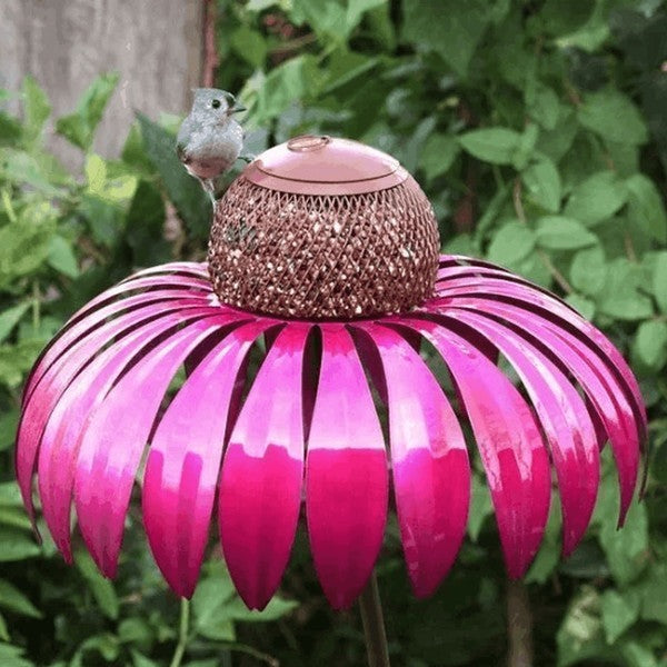 Coneflower Bird Feeder with Easy Fill Design