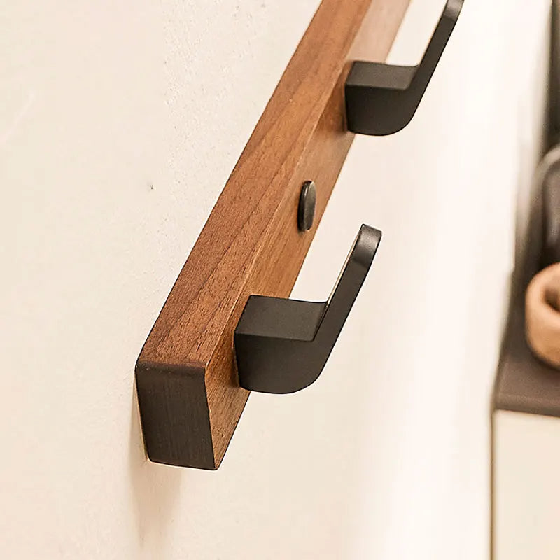 Wall-Mounted Coat Hook, Minimalist Design with Wood and Metal Holder