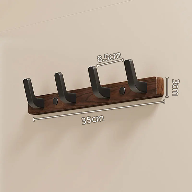 Wall-Mounted Coat Hook, Minimalist Design with Wood and Metal Holder