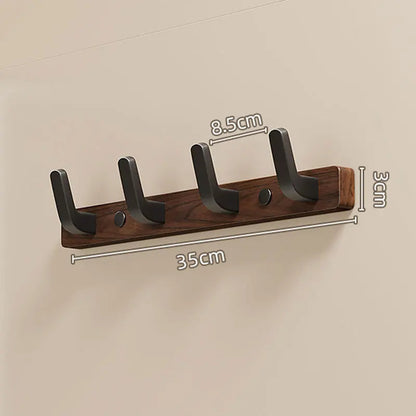 Wall-Mounted Coat Hook, Minimalist Design with Wood and Metal Holder