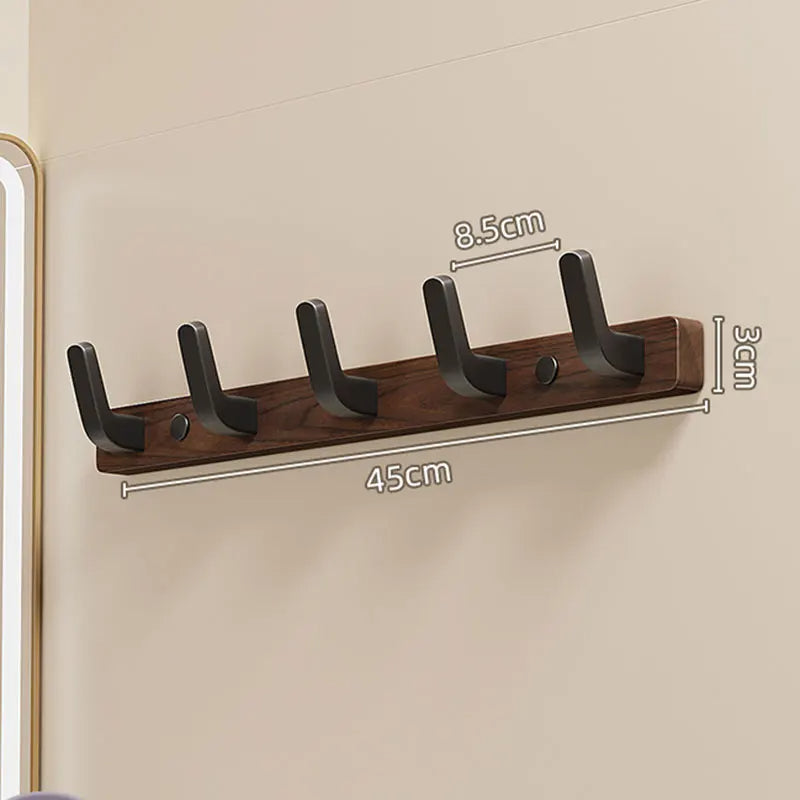 Wall-Mounted Coat Hook, Minimalist Design with Wood and Metal Holder