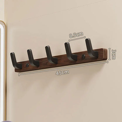Wall-Mounted Coat Hook, Minimalist Design with Wood and Metal Holder