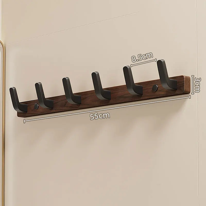 Wall-Mounted Coat Hook, Minimalist Design with Wood and Metal Holder