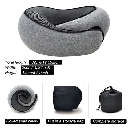 Luxury Memory Foam Travel Neck Pillow