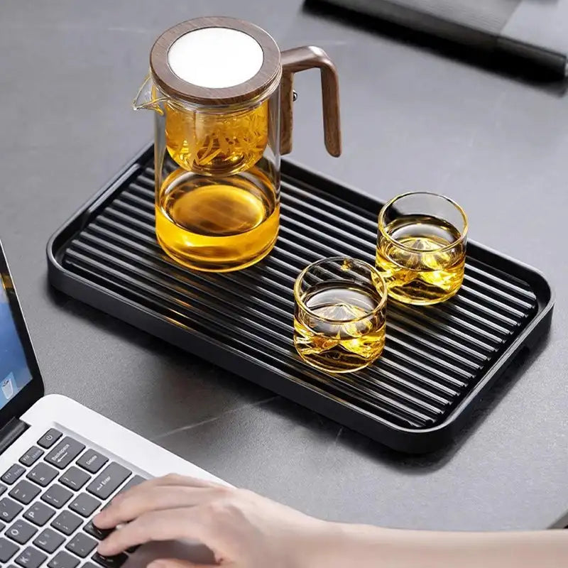 Water Separation Glass Teapot with Infuser