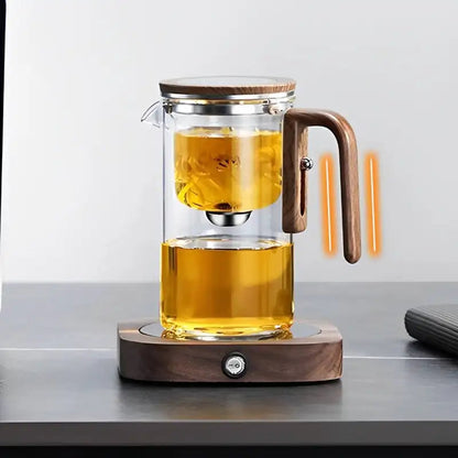 Water Separation Glass Teapot with Infuser
