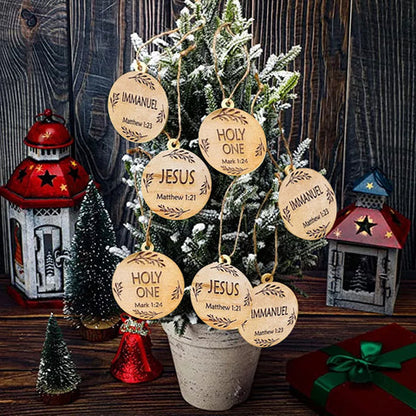 Names of Jesus Advent Ornaments, Christmas Hanging Decorations