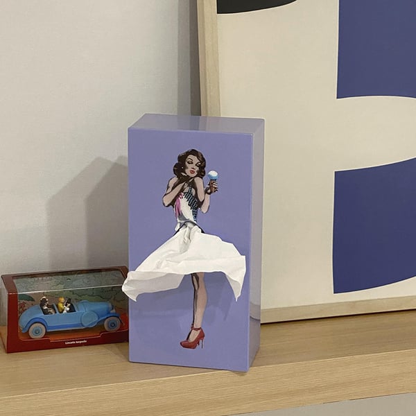 Flying Skirt Tissue Box Cover, Decorative Tissue Holder
