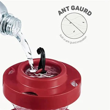 Hanging Hummingbird Water Feeders with Bee Proof Design and Perch