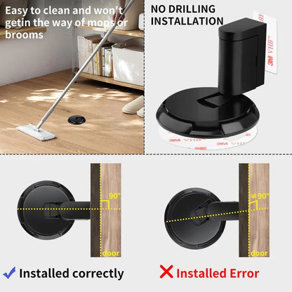 Heavy Duty Adjustable Door Stopper, Durable Door Holder