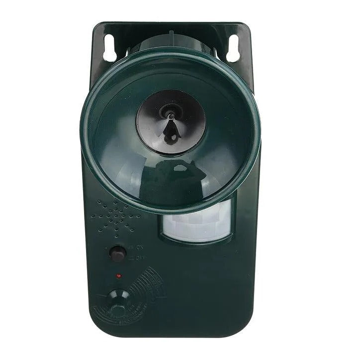 9V DC Ultrasonic Cordless Pest Repeller for Outdoor Use, Covers 5000 Sq Ft