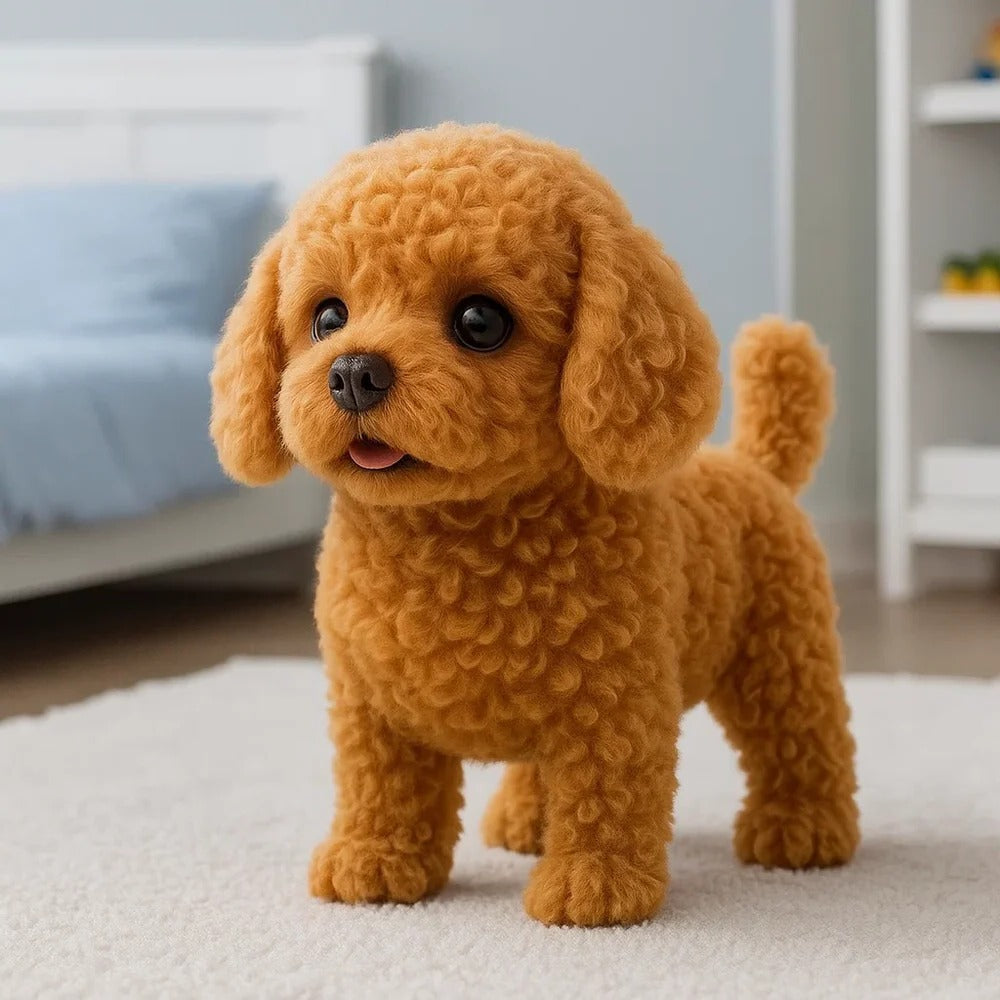 Interactive Plush Puppy Toy, Realistic Design