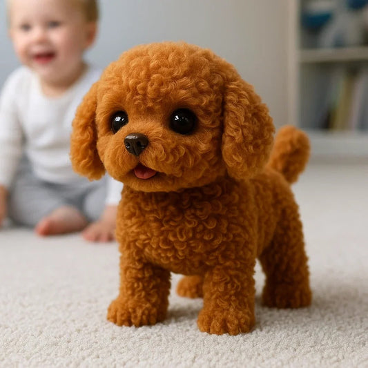 Interactive Plush Puppy Toy, Realistic Design