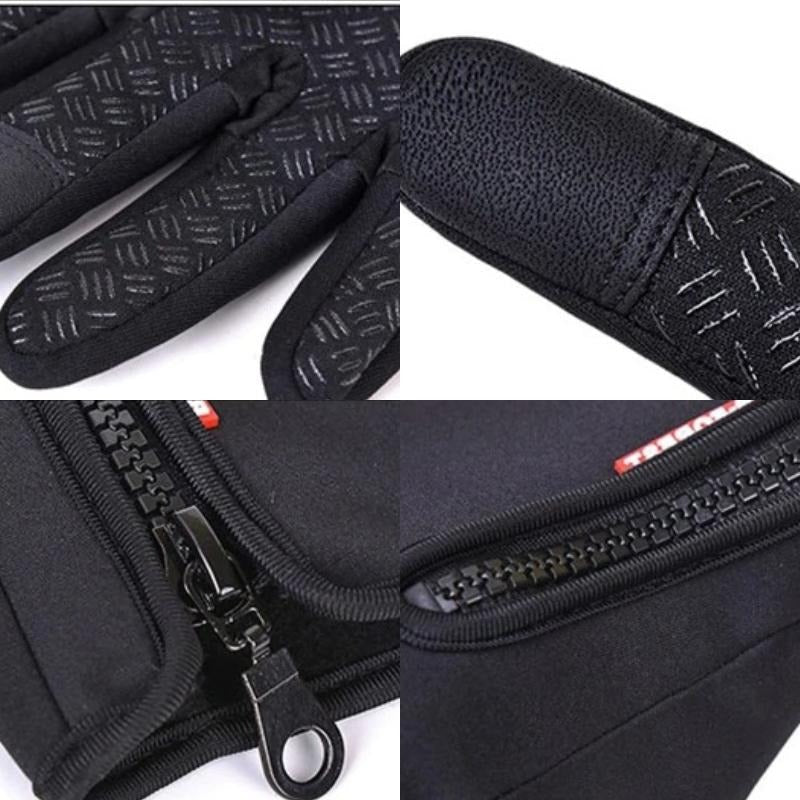 Unisex Touch Screen Winter Gloves, Thermal Insulated Design
