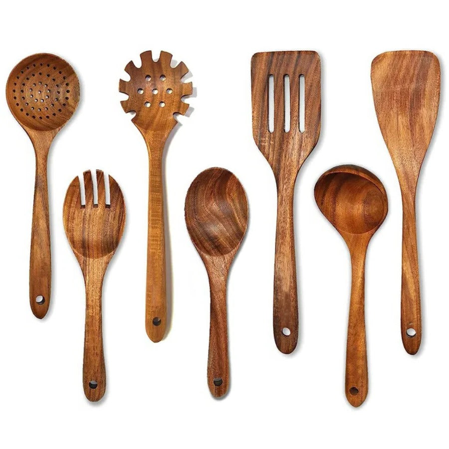 Natural Teak Wood Kitchen Set