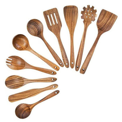 Natural Teak Wood Kitchen Set
