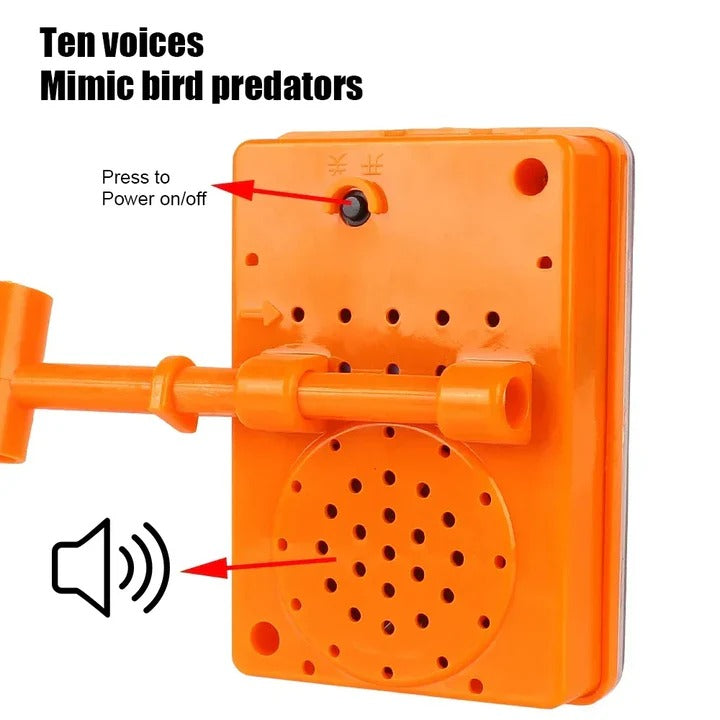 Solar Powered Bird Repeller with 360 Degree Reflective Spinning Design