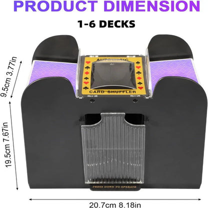 Electric Automatic Card Shuffler for Playing Cards, Easy to Use