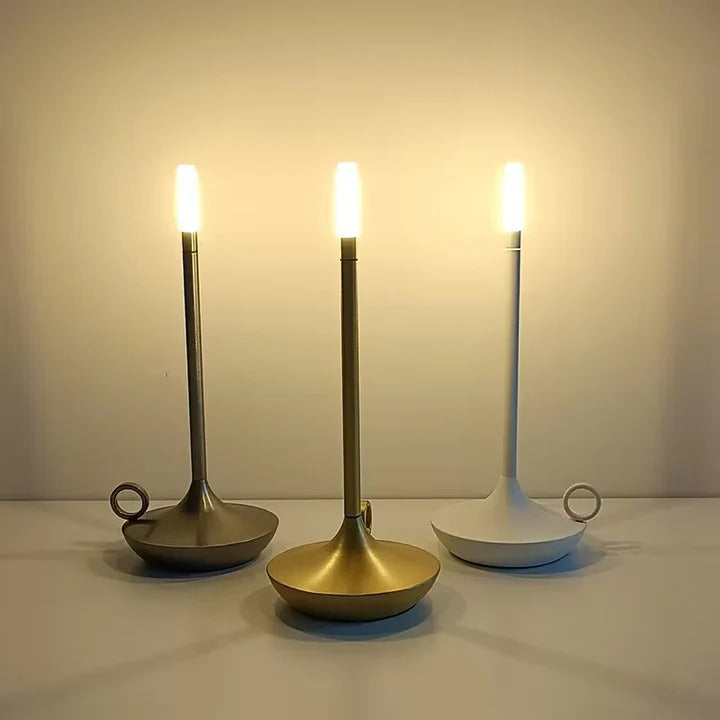LED Touch Table Lamp with Rechargeable Battery for Home Use