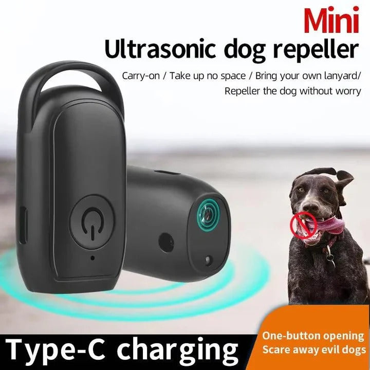 Portable Ultrasonic Dog Repellent Device for Outdoor Use