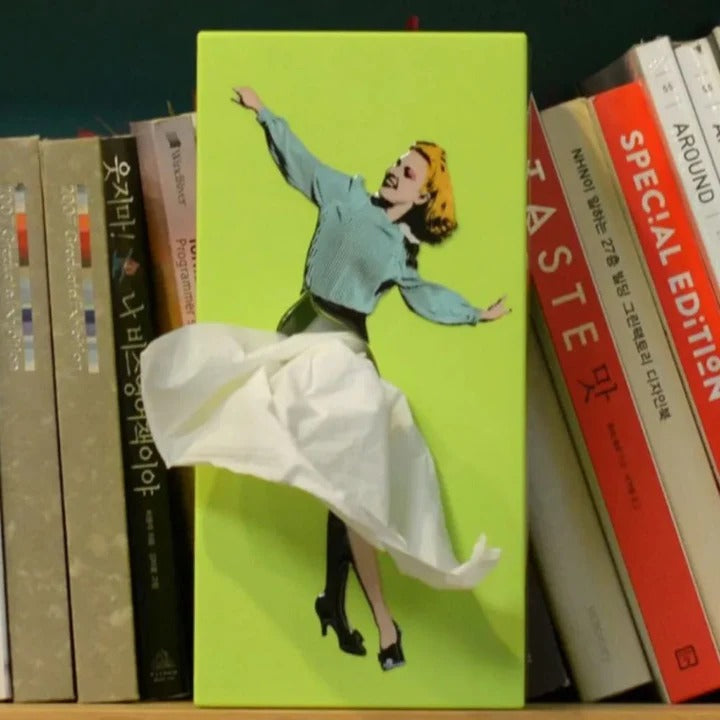 Flying Skirt Tissue Holder for Living Room and Office Decor