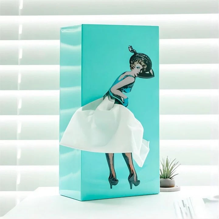 Flying Skirt Tissue Holder for Living Room and Office Decor