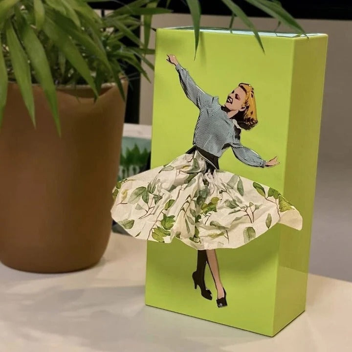 Flying Skirt Tissue Holder for Living Room and Office Decor