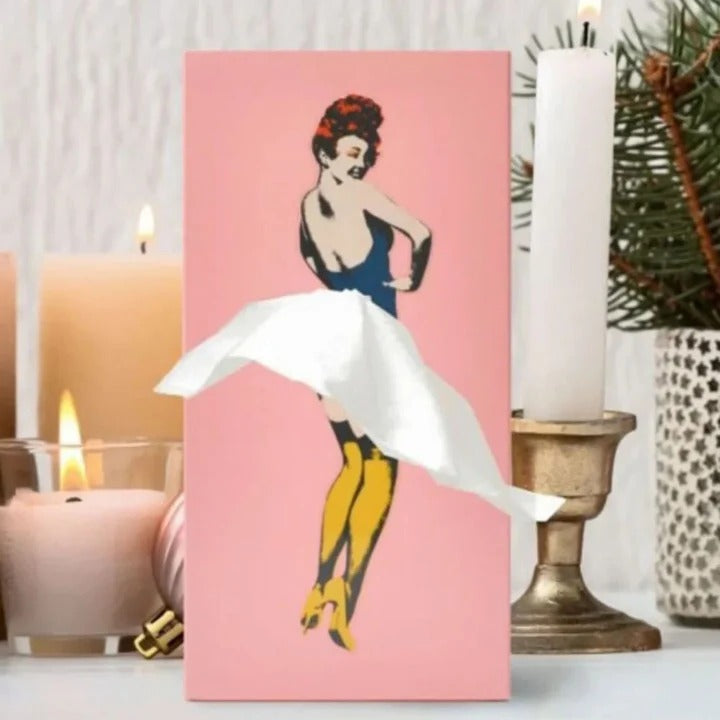 Flying Skirt Tissue Holder for Living Room and Office Decor