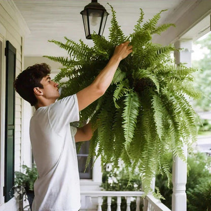 Artificial Boston Fern for Porch and Balcony Decoration