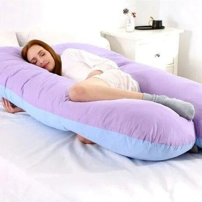 U-Shaped Body Pillow, Adjustable Full-Length Sleep Cushion
