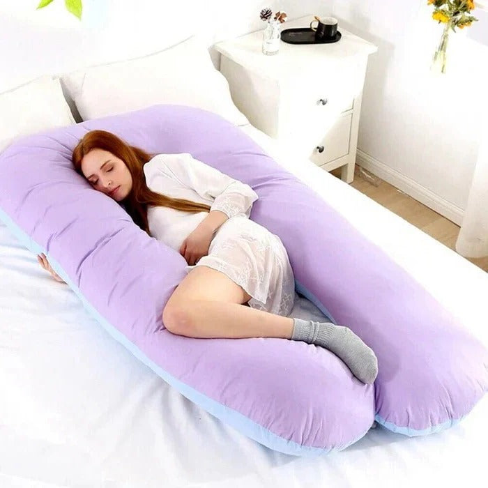 U-Shaped Body Pillow, Adjustable Full-Length Sleep Cushion