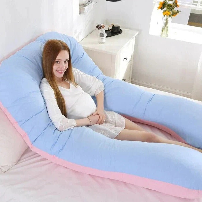 U-Shaped Body Pillow, Adjustable Full-Length Sleep Cushion