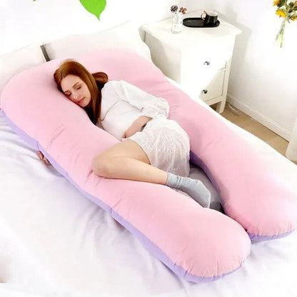 U-Shaped Body Pillow, Adjustable Full-Length Sleep Cushion