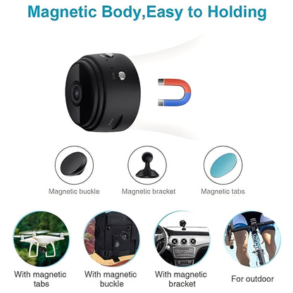 Mini Magnetic WiFi Camera, High Definition 1080p Video Recording