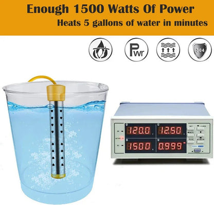 Portable Electric Immersion Water Heater for Home Use