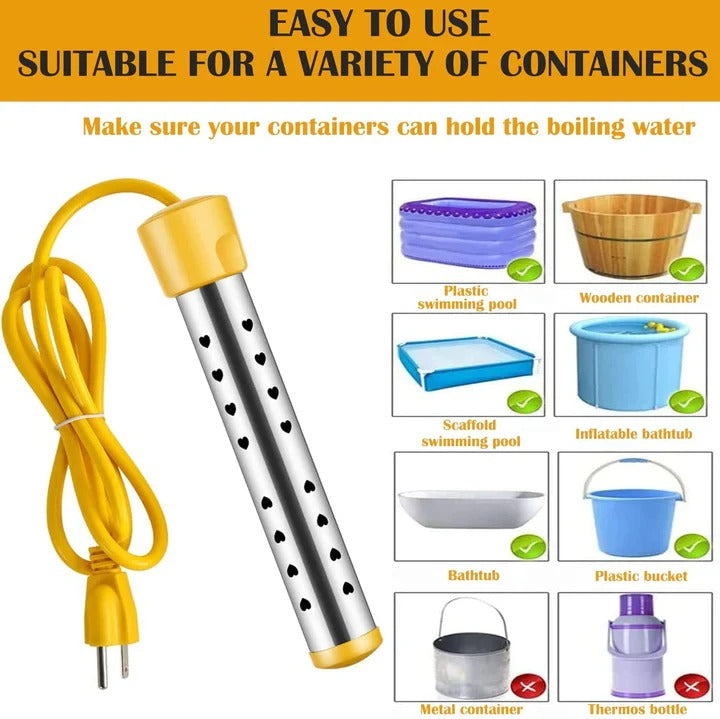 Portable Electric Immersion Water Heater for Home Use