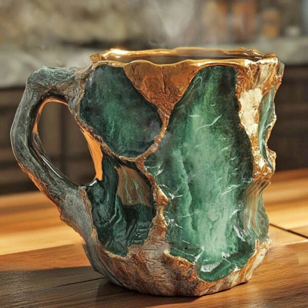 Heat Resistant Mineral Crystal Mugs for Coffee and Tea, Stylish Design