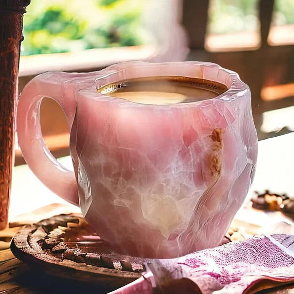 Heat Resistant Mineral Crystal Mugs for Coffee and Tea, Stylish Design