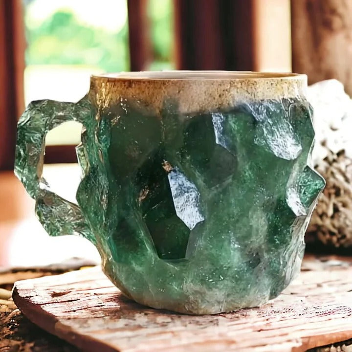 Heat Resistant Mineral Crystal Mugs for Coffee and Tea, Stylish Design