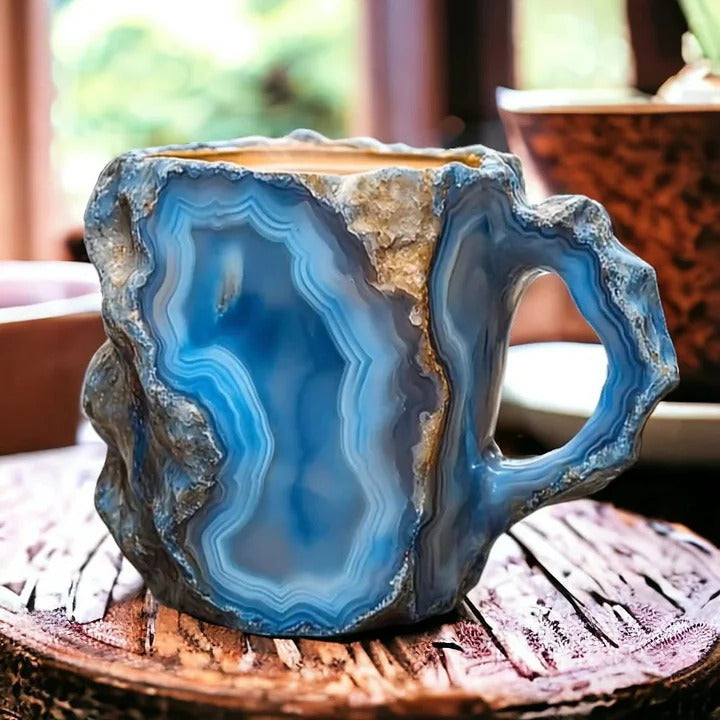 Heat Resistant Mineral Crystal Mugs for Coffee and Tea, Stylish Design