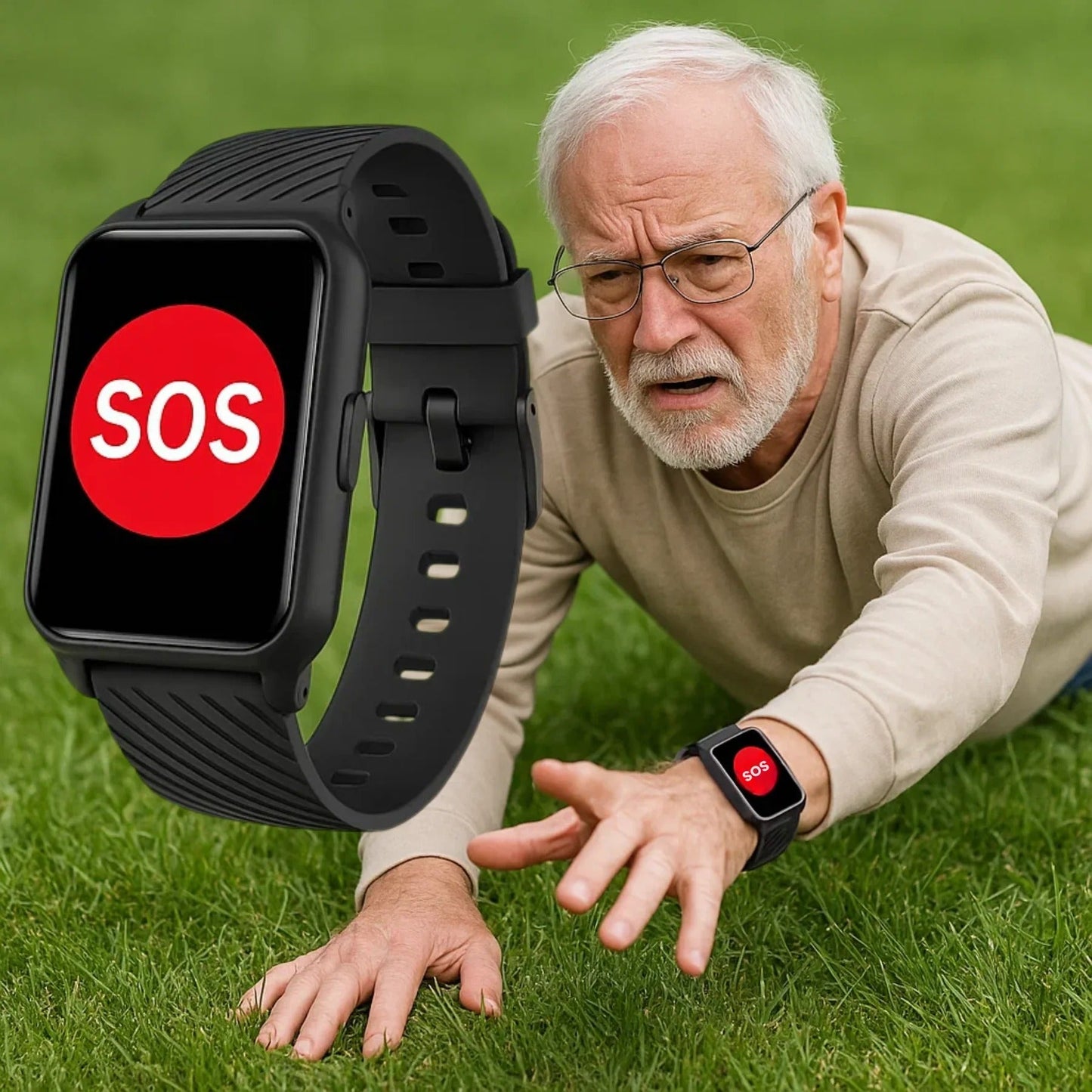 Fall Detection Smartwatch for Seniors with Emergency Alert Feature