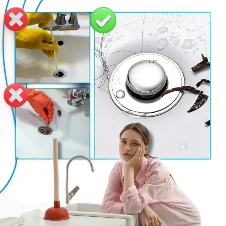 Odor Isolation Pop Up Sink Stopper, Kitchen Drain Plug