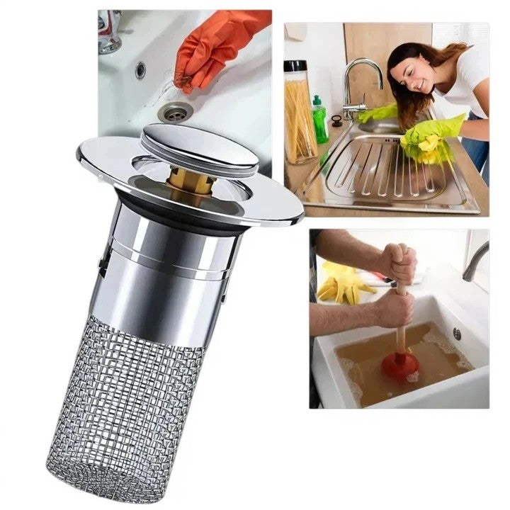 Odor Isolation Pop Up Sink Stopper, Kitchen Drain Plug