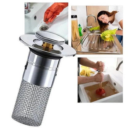 Odor Isolation Pop Up Sink Stopper, Kitchen Drain Plug